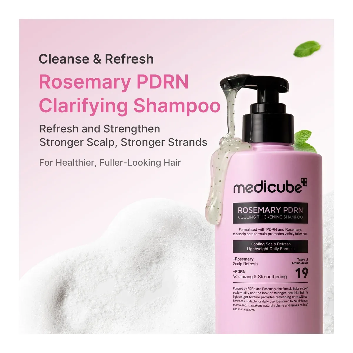 Medicube Rosemary PDRN Cooling Thickening Shampoo 400ml